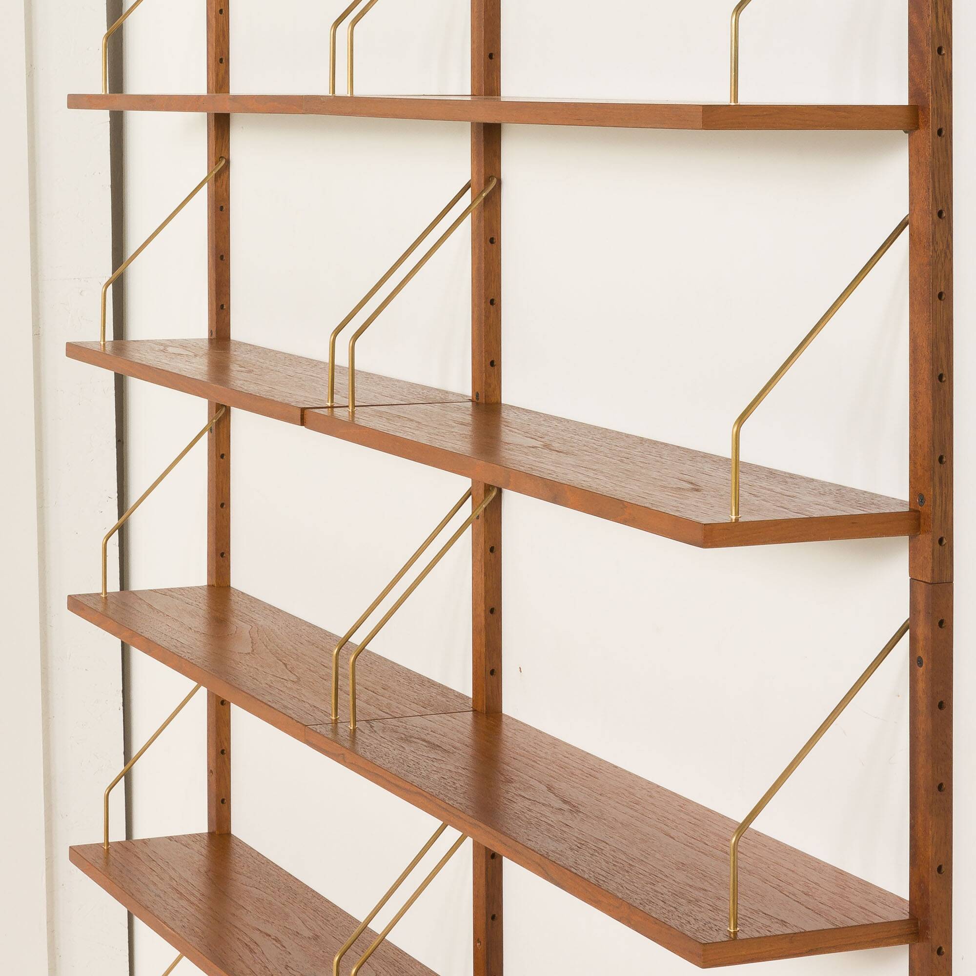 Danish mid century modern renovated  teak shelving unit 1960s