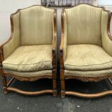 Pair of 2 bergère armchairs