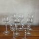 8 glasses with twisted stem and star pattern