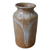 vintage stoneware vase ceramic handmade pottery decoration scandinavian countryside bohemian