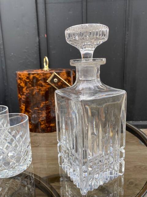VINTAGE CRYSTAL WHISKEY CARAFE