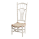 Napoleon 3 shabby white nurse chair