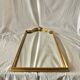 Antique Deknudt mirror in golden resin - 70 x 34 cm