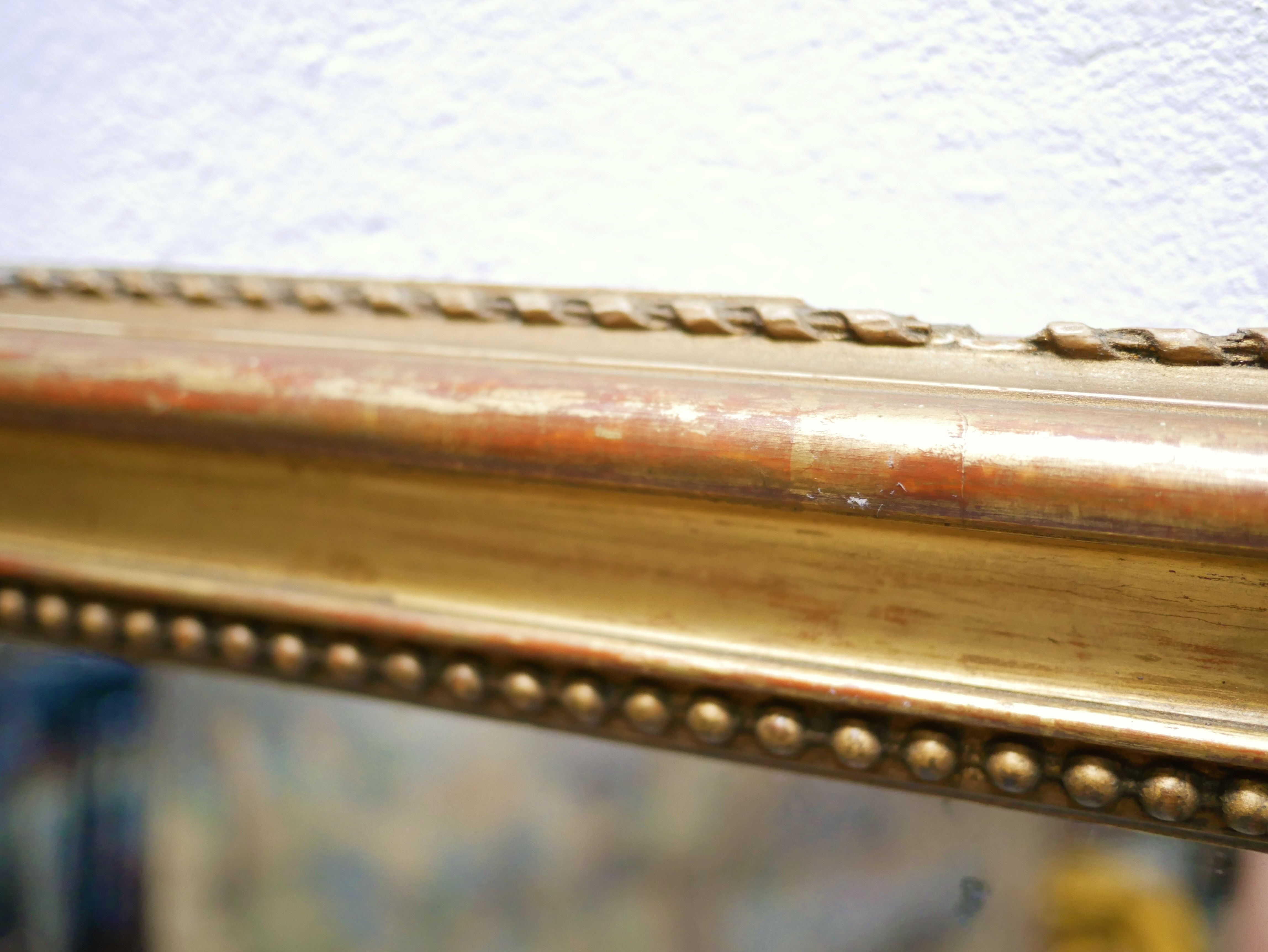 Old rectangular mirror Louis Philippe 150cm x 107cm