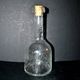 Vintage glass bubble carafe bottle from Biot H24cm