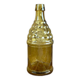 Bouteille 70s en verre jaune