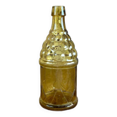 Bouteille 70s en verre jaune