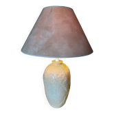 St Clément cracked ceramic lamp from the 70s