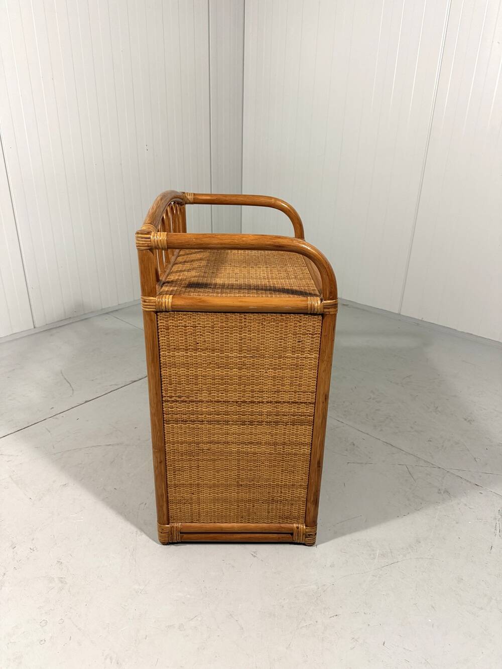 Rattan chest of drawers bedside table 1980’s