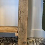 Raw wood workbench / console