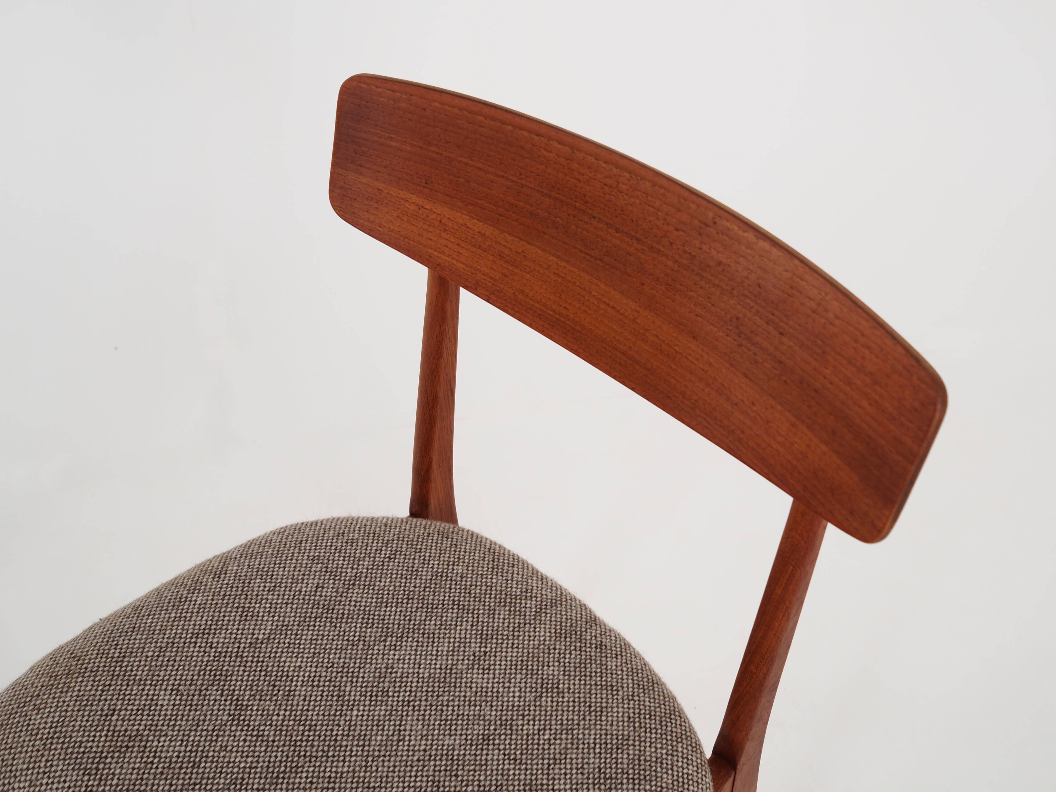 Teak chairs, 1970s design