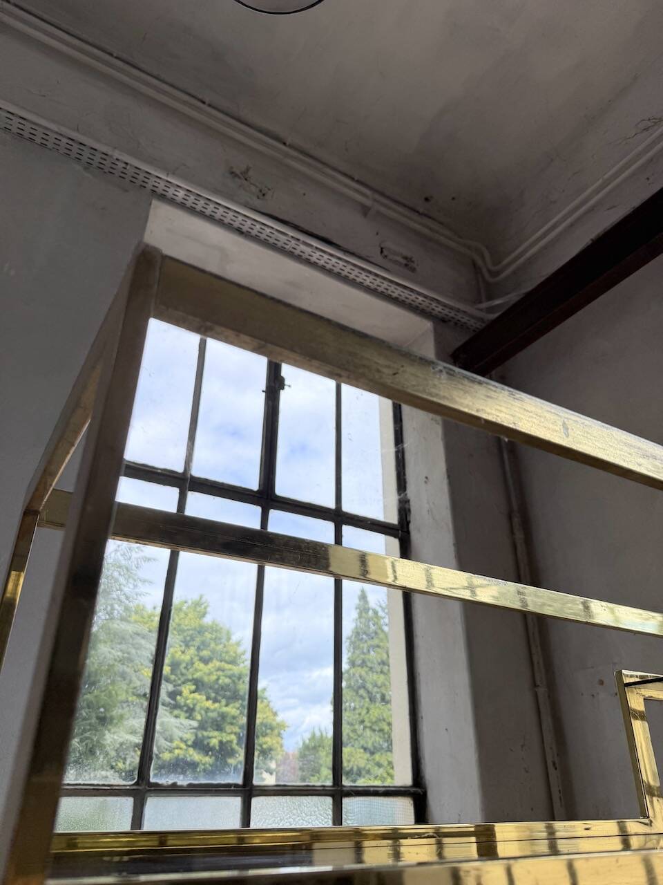 Brass shelf 1970 Belgo Chrom regency