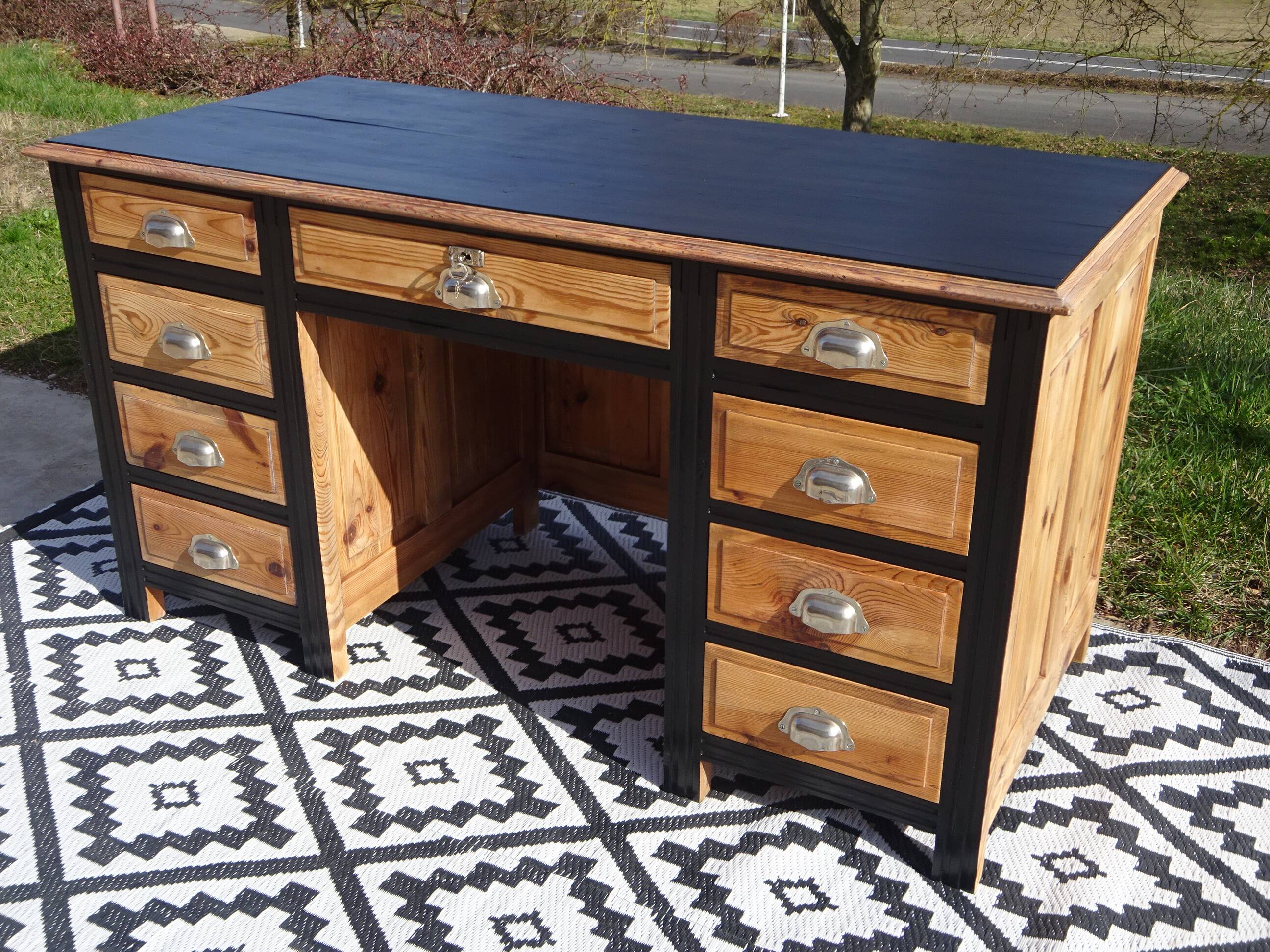 Restored pine desk