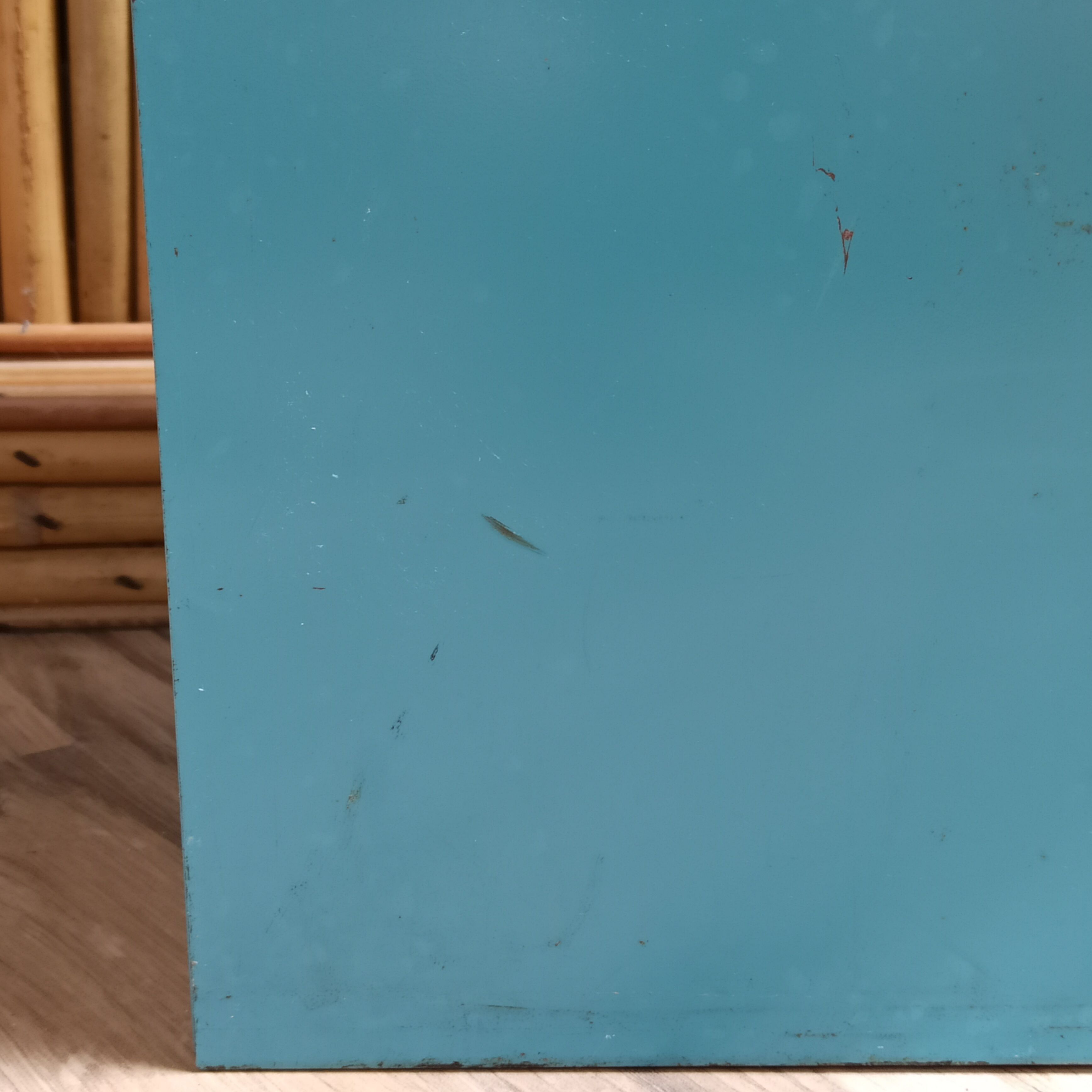Box archives metal blue 50s industrial style