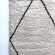 Moroccan Berber carpet Beni Ouarain with black diamonds2,47x1.70m