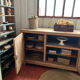 Raw wood sideboard