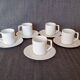 Moka cups in porcelain from Manufacture Royale (Limoges)