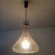 Designer drop pendant in blown and bubbled glass, Capital Lighting