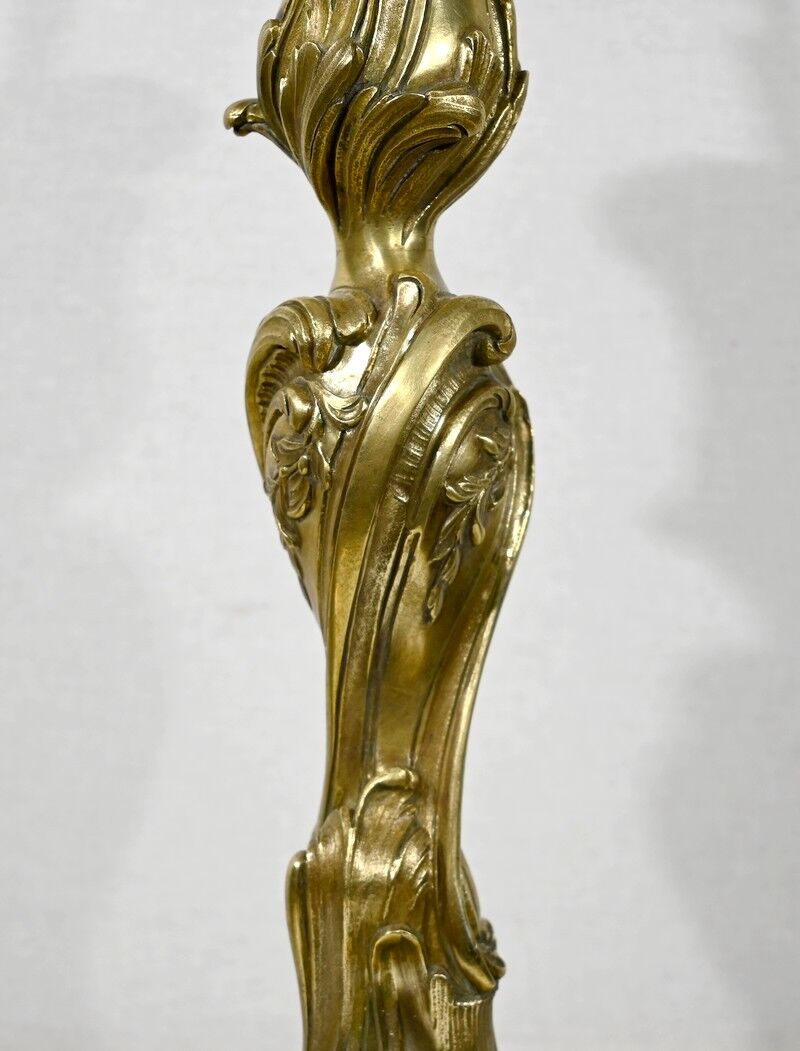 Gilded bronze lamp, Art Nouveau – late nineteenth century