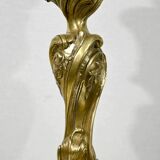 Lampe en Bronze Doré, Art Nouveau – Fin XIXe