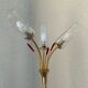 Vintage brass floor lamp with 3 lights, 1960s