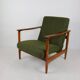 GFM-142 chair in olive boucle, attributed to Edmund Homa, 1970s
