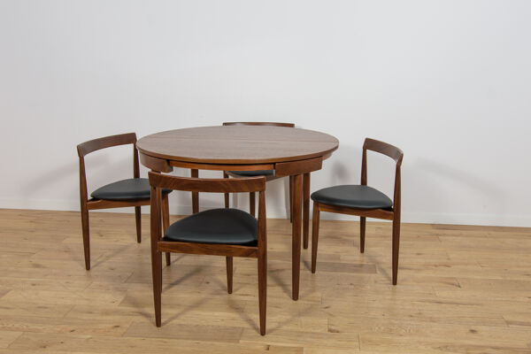 Ensemble de salle à manger Mid-Century par Hans Olsen pour Frem Røjle, Danemark, années 1950, ensemble de 5.
