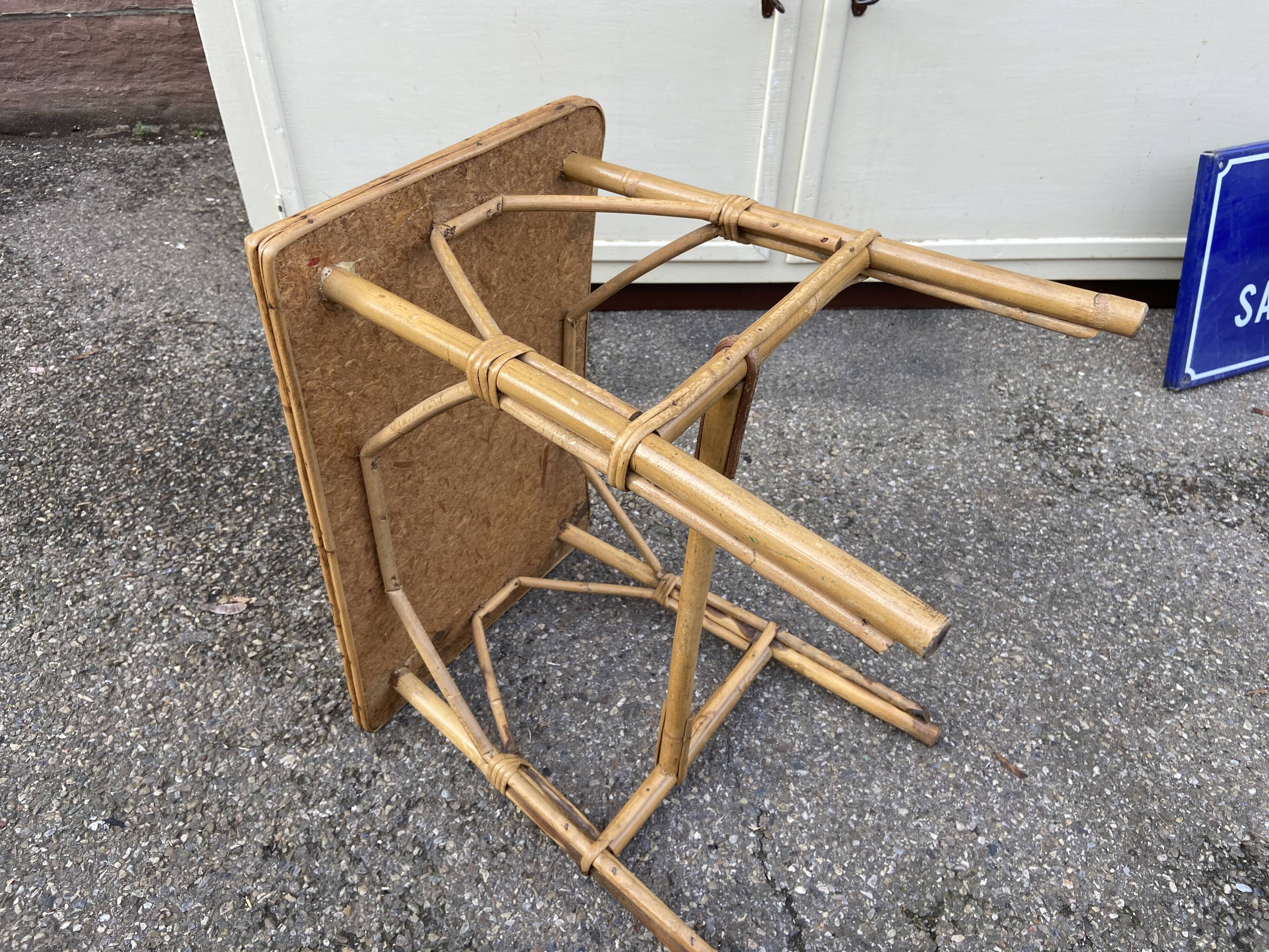Bamboo vintage coffee table