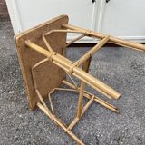Table basse vintage bambou