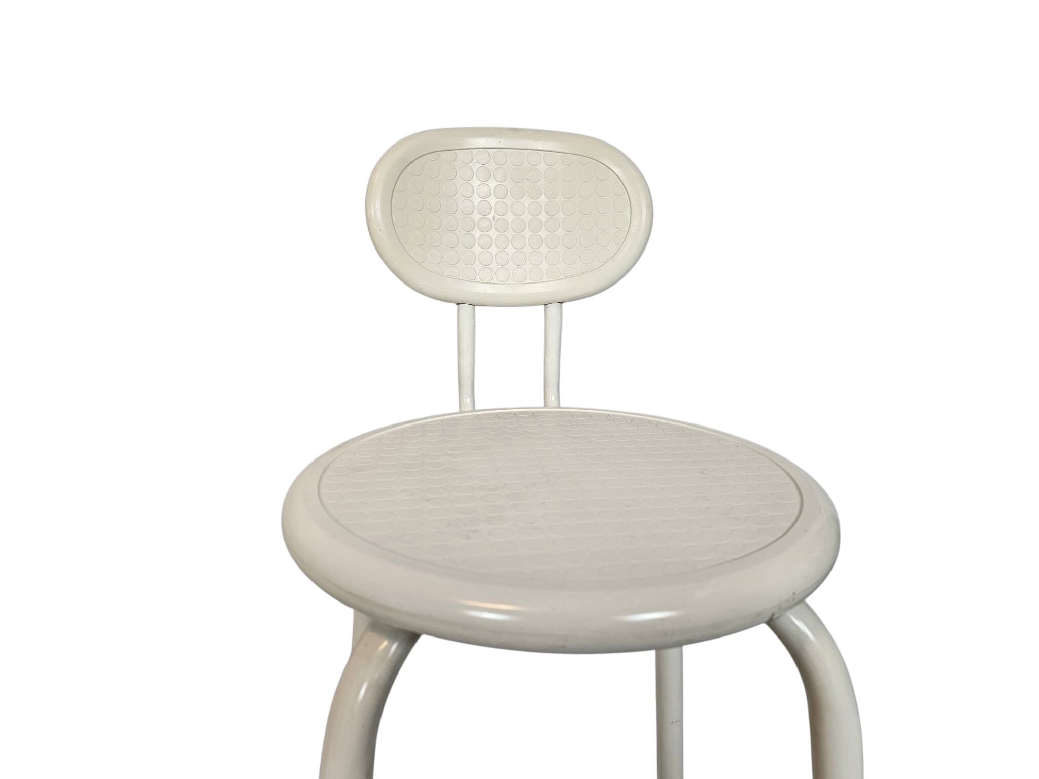 IKEA – metal – ABS plastic – 2 x bar stool – signed – Italy – 1980s
