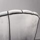 Fauteuil en velours gris 50