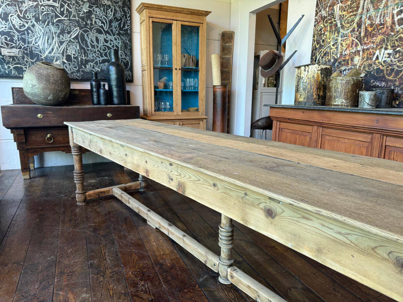 Grande table de couvent en chêne