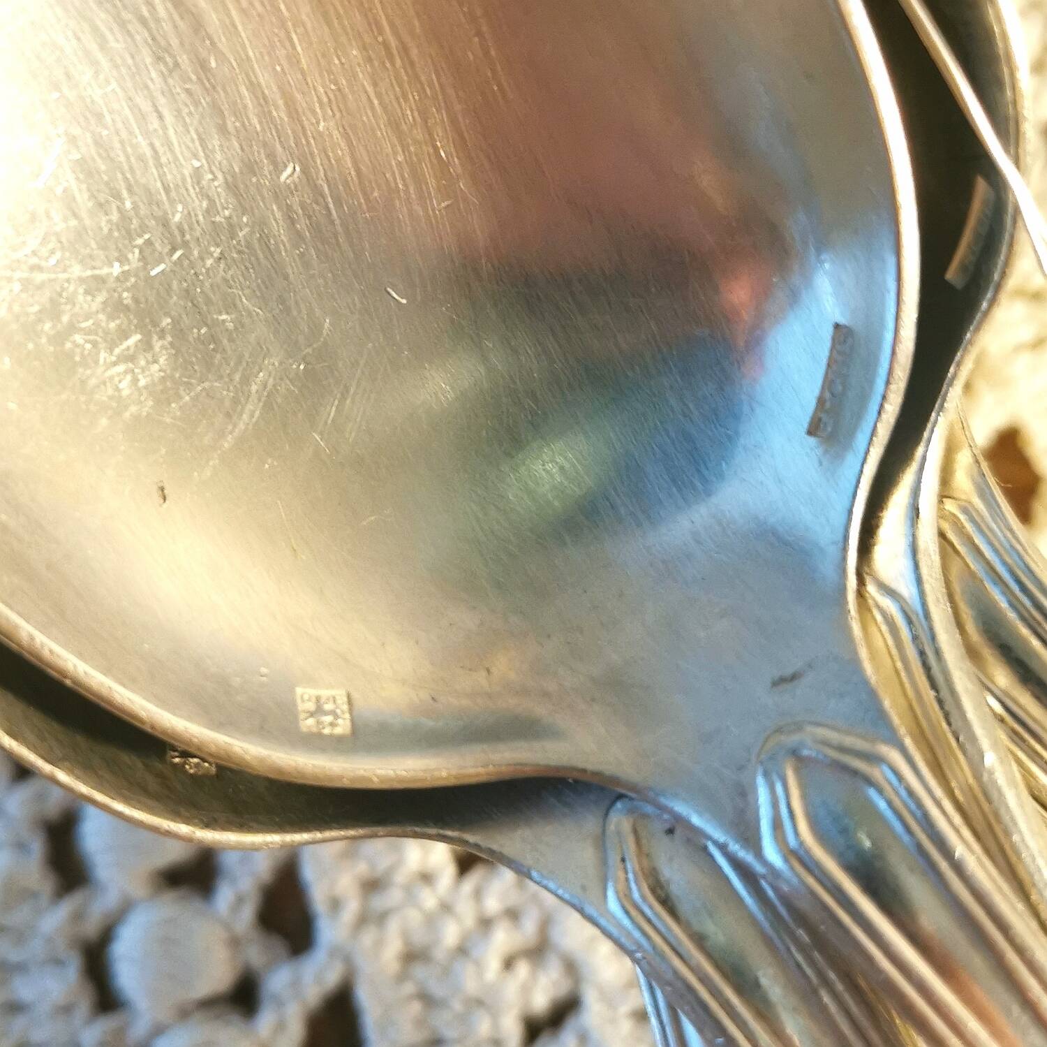 Ercuis 12 antique silver-plated spoons 1910