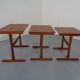 Danish Teak Nesting Tables, 1960s, Set of 3