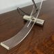 Plexiglas and brass table lamp, Italy 1980