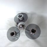 Chrome chandelier, Belid Sweden 1990