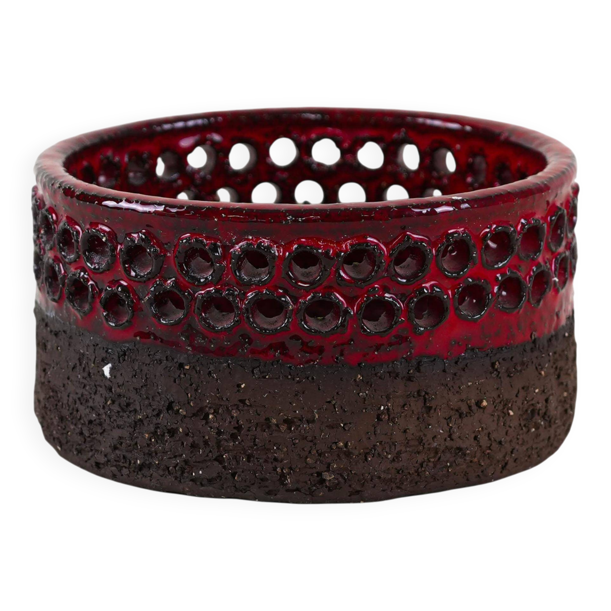 Support de bougie en céramique, design danois, années 1960, fabriqué au Danemark
