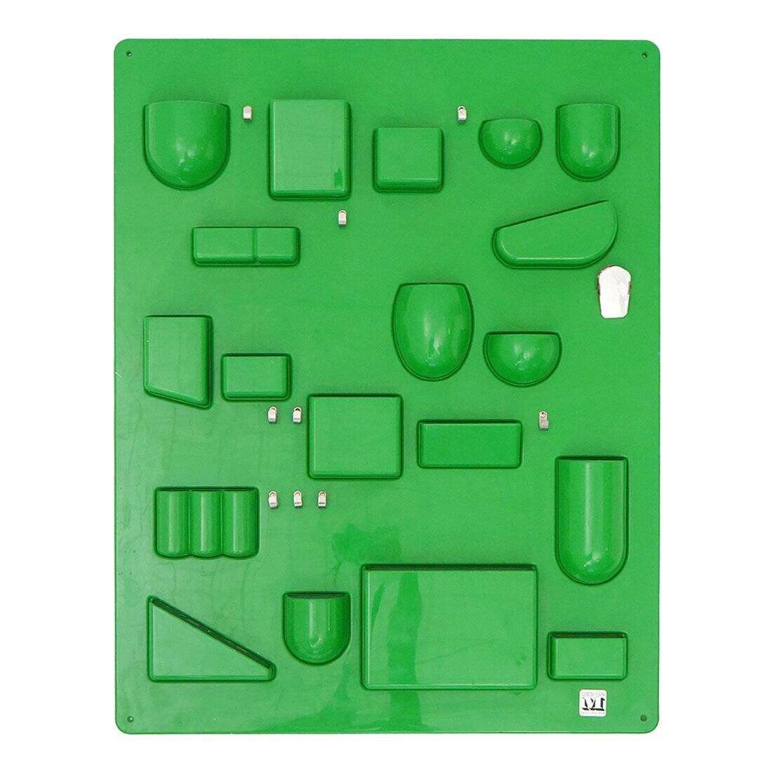 Wall organiser Utensilo green by Dorothee Becker-Maurer for Design M, 1970s