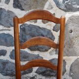 Chaise de nourrice paillée rustique