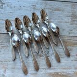 Set of 9 dessert spoons, Art Deco