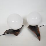 A pair of Polish lamps, 1960s