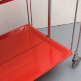 1970s trolley Dinett in red orange