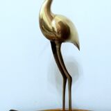 Ibis art déco en bronze doré 43cm