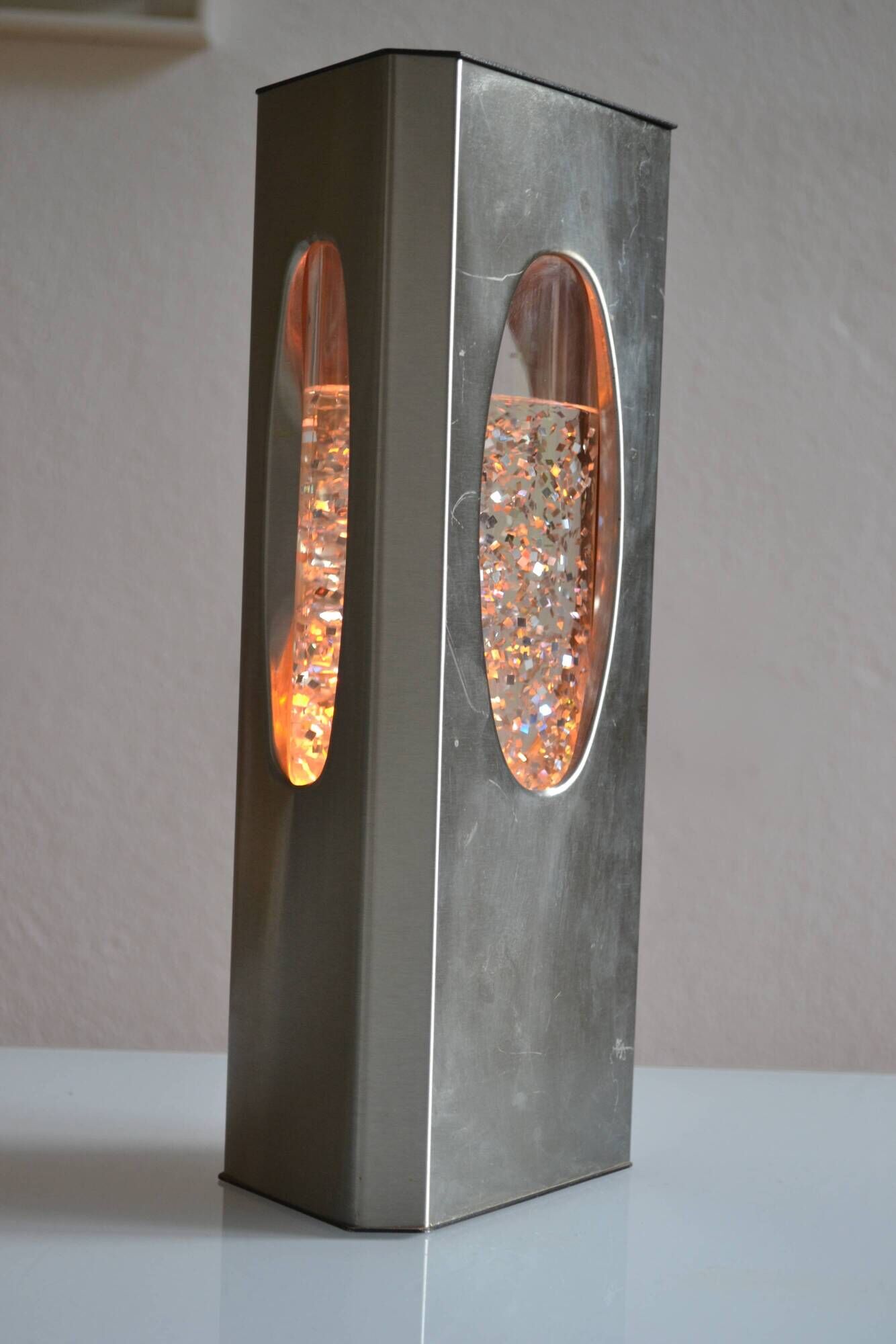 Vintage Space Age Psychedelic 70s 1970s Glitter Lamp