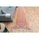 1970s Turkish Oushak Handmade Wool Cotton Orange Area Rug 91x305