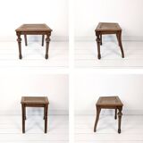 Tabouret vintage tressé viennois tourné table d'appoint vieux tabouret de piano banc de piano orneme