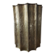 Egidio Casagrande umbrella stand in hammered brass, Italy, circa 1960.