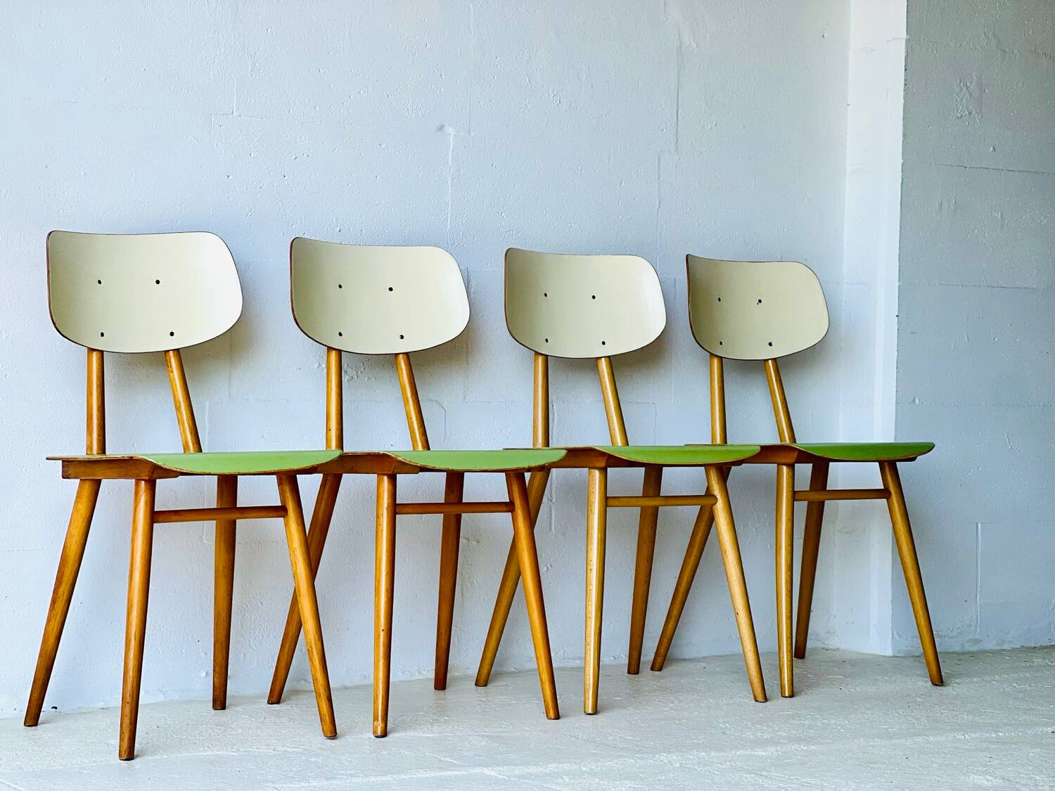Chaises de bistro Ton, ensemble de 4