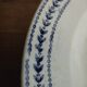 6 blue hollow plates porcelain Gien iron earth