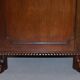 Victorian hand-carved kneehole desk 1850